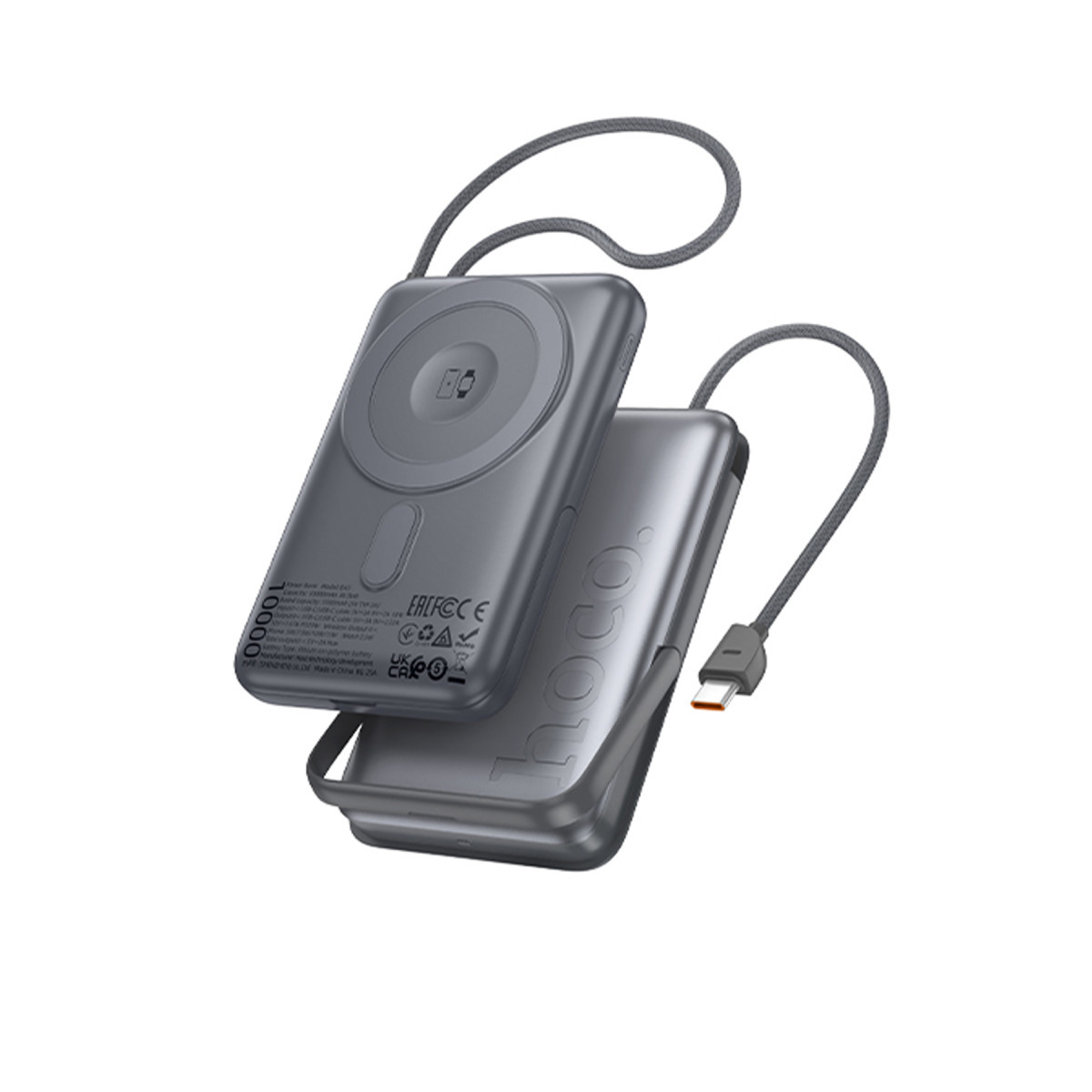 Hoco. Q43 Clever 3in1 10.000 mAh PD 20W Standlı Magsafe Powerbank – Gri görseli 1