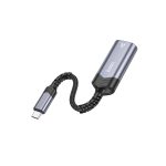 Hoco. UA26 Tak Çalıştır Type-C to RJ45 1000 Mbps Ethernet Dönüştürücü - Gri - Görsel 3