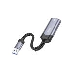 Hoco. UA26 Tak Çalıştır USB to RJ45 1000 Mbps Ethernet Dönüştürücü - Gri - Görsel 2