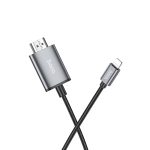 Hoco. UA27 2M Tak Çalıştır Lightning to HDMI Dönüştürücü - Gri - Görsel 2