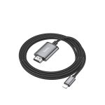 Hoco. UA27 2M Tak Çalıştır Lightning to HDMI Dönüştürücü - Gri - Görsel 5