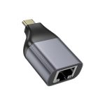 Hoco. UA35 Tak Çalıştır Type-C to RJ45 100Mbps Ethernet Dönüştürücü - Gri - Görsel 6