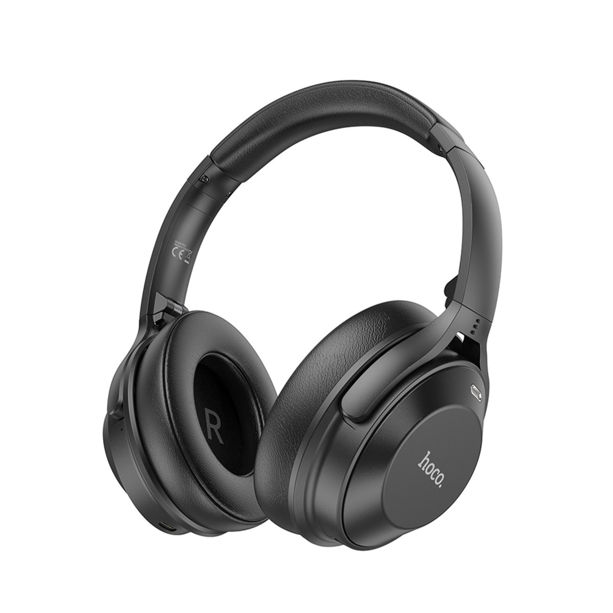 Hoco. W37 Aux Destekli Gürültü Engelleyicili Bluetooth Kablosuz Kulaklık - Siyah