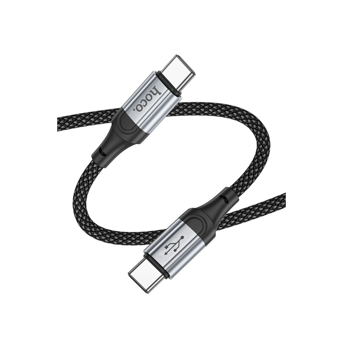 Hoco. X102 Fresh 1M 60W Type-C to Type-C PD Hızlı Şarj Data Kablosu – Siyah görseli 2