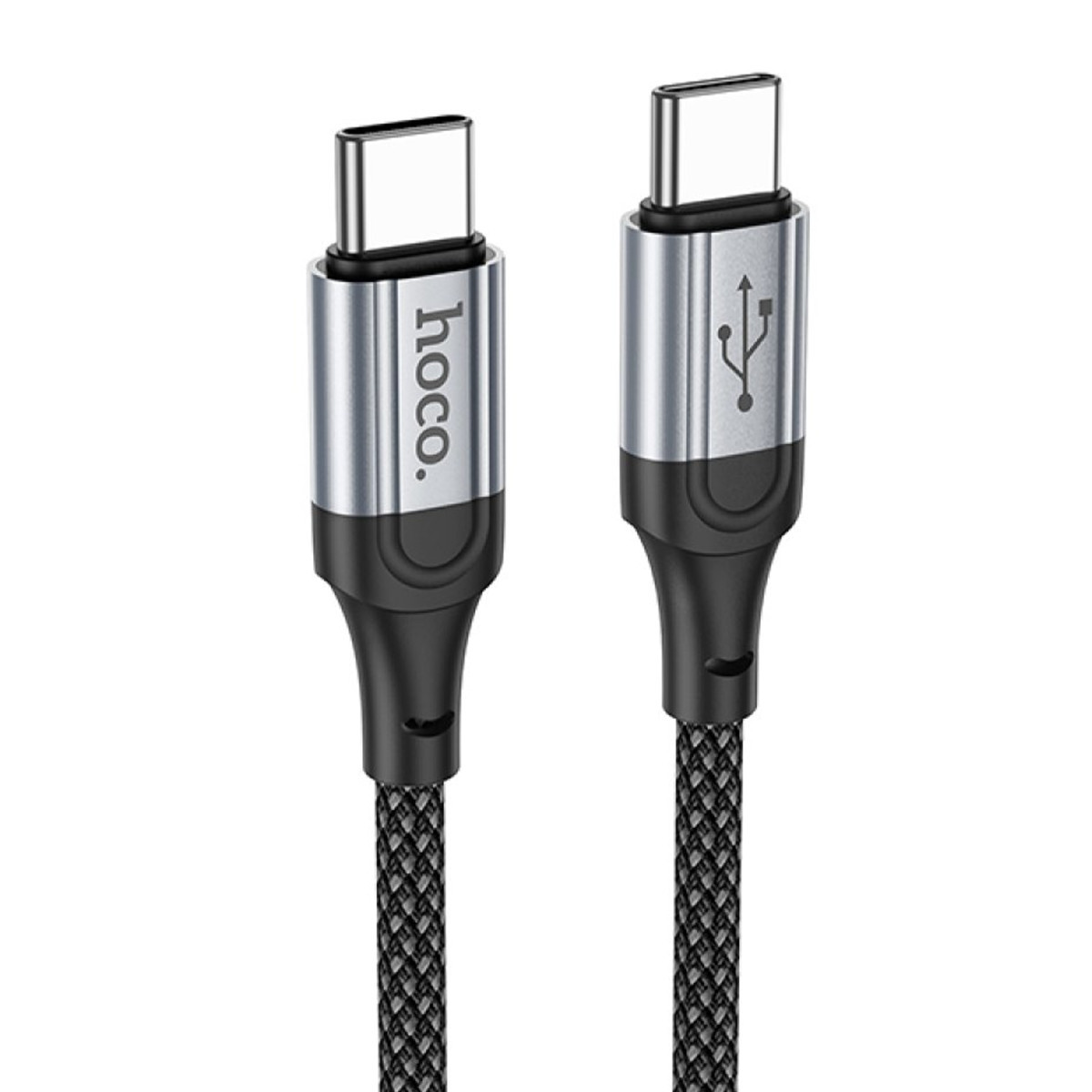 Hoco. X102 Fresh 1M 60W Type-C to Type-C PD Hızlı Şarj Data Kablosu – Siyah görseli 1