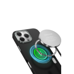 Keephone Apple iPhone 16 Pro Max Kevlar Caiser Magsafe Kapak - Siyah - Görsel 6