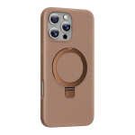 Keephone Apple iPhone 16 Pro Max Magi Pro Standlı Magsafe Kapak - Çöl Titanyum