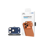 Keephone Apple iPhone 17 Pro Kevlar Robin Kamera Lens Koruyucu - Lacivert