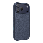 Keephone Apple iPhone 17 Pro Lycucci Deri Manyetik Kapak - Lacivert - Görsel 2