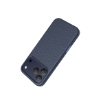 Keephone Apple iPhone 17 Pro Lycucci Deri Manyetik Kapak - Lacivert - Görsel 3