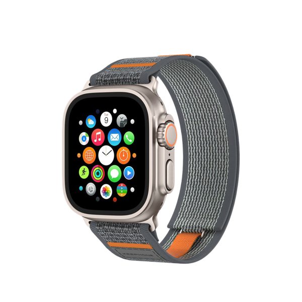 Keephone Apple Watch Ultra 2 49mm Musse Kumaş Kordon - Gri