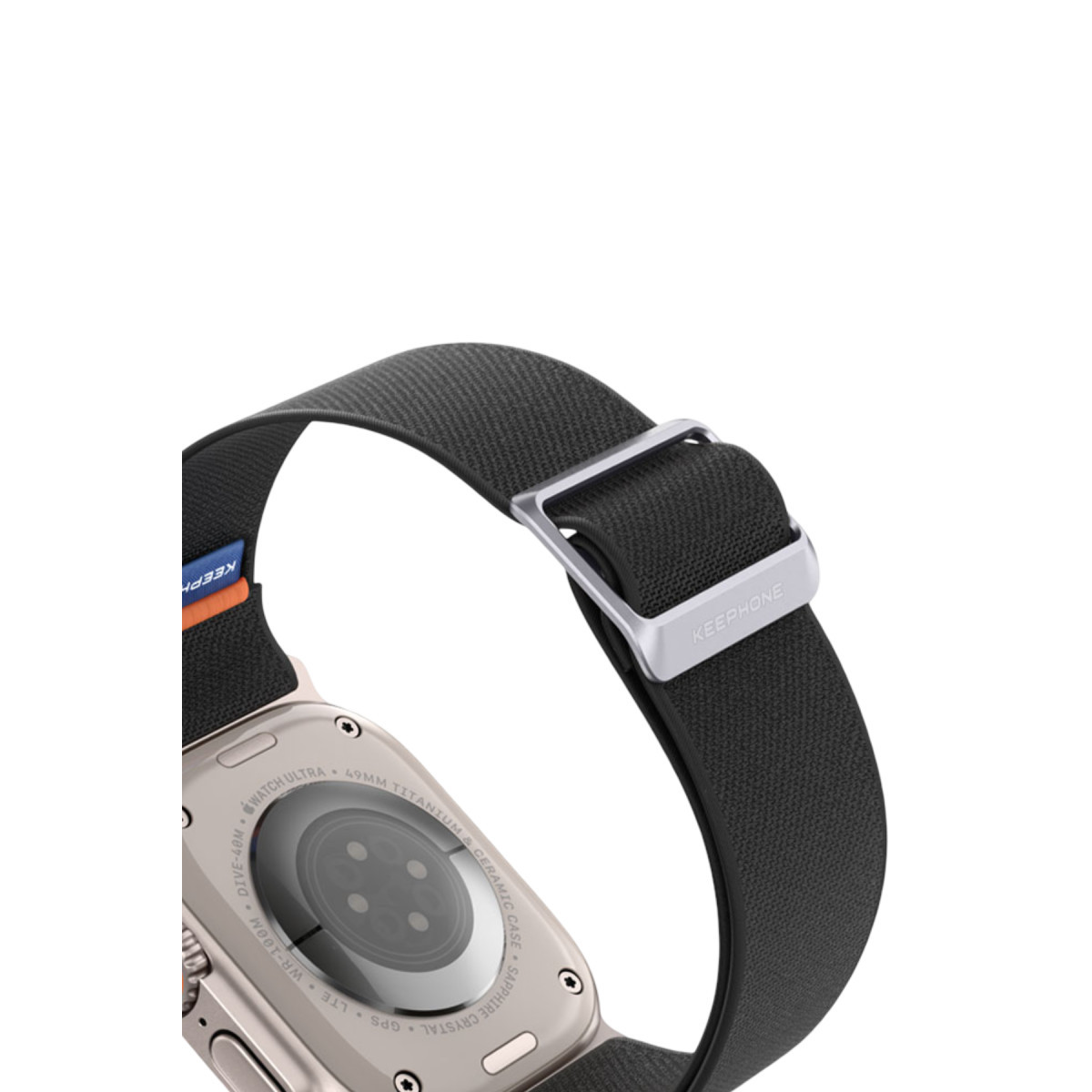 Keephone Apple Watch Ultra 2 49mm Navas Kumaş Kordon – Koyu Yeşil görseli 3