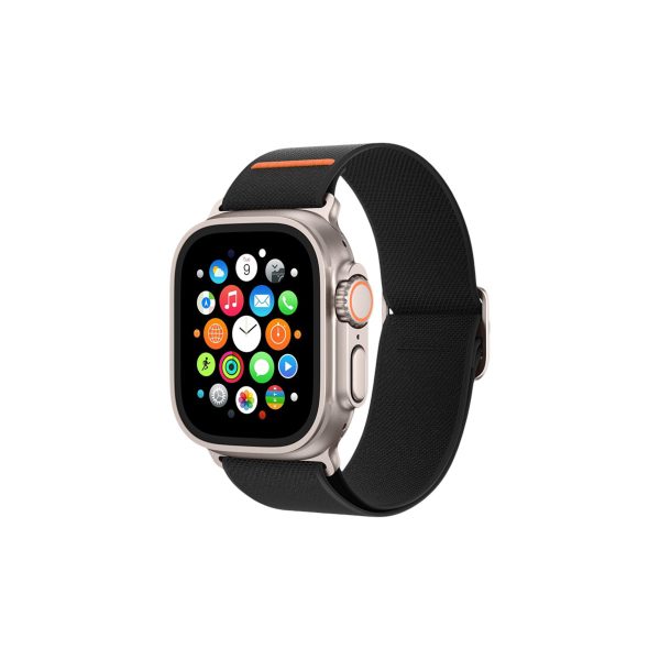 Keephone Apple Watch Ultra 2 49mm Navas Kumaş Kordon - Siyah