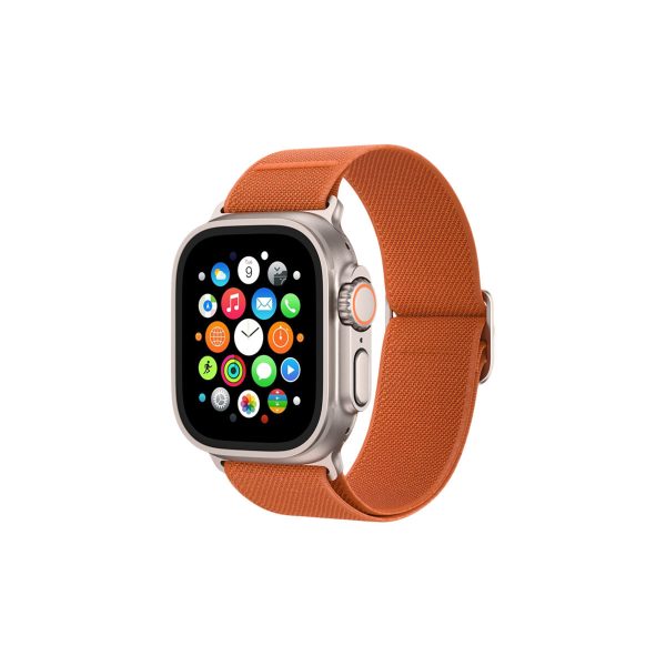 Keephone Apple Watch Ultra 2 49mm Navas Kumaş Kordon - Turuncu