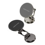 Keephone MagHold CR106 Yapışkanlı 360 Derece Ayarlanabilir Manyetik Magsafe Telefon Tutucu - Titanyum - Görsel 4