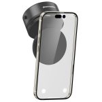 Keephone CR107 Vantuzlu 360 Derece Ayarlanabilir Kablosuz Şarj Destekli Manyetik Magsafe Telefon Tutucu - Koyu Gri - Görsel 5