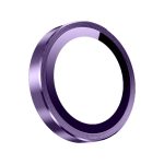 Keephone Apple iPhone 14 3D Spiral Alüminyum AR Kamera Lens Koruyucu - Mor
