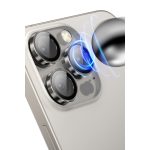 Keephone Apple iPhone 14 Pro Max 3D Spiral Alüminyum AR Kamera Lens Koruyucu - Mor - Görsel 3
