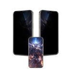 Keephone Apple iPhone 14 Pro Max UltraCurve Privacy 3D Cam Ekran Koruyucu - Siyah - Görsel 5