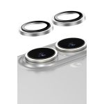 Keephone Apple iPhone 16 Capital Alüminyum AR Kamera Lens Koruyucu - Gümüş