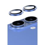 Keephone Apple iPhone 16 Capital Alüminyum AR Kamera Lens Koruyucu - Mavi