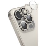 Keephone Apple iPhone 16 Pro Max Maria Simli Kamera Lens Koruyucu - Titanyum