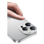 Keephone Apple iPhone 16 Pro Max Sapphire PVD Kamera Lens - Gümüş - Görsel 5