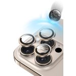 Keephone Apple iPhone 16 Pro Max Silikon Metal Kamera Lens Koruyucu - Natural Grey - Görsel 3