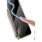Keephone Apple iPhone 16 Pro Max UltraCurve Privacy 3D Cam Ekran Koruyucu - Siyah - Görsel 3