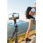 Keephone KP-LA06 BuddyCam 360 Derece AI Auto-Tracking Özellikli BT Selfie Gimbal – Siyah - Görsel 9