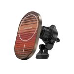 Keephone KPW-081 Kevlar Seanova 2in1 360 Derece Ayarlanabilir 15W Kablosuz Şarj Destekli Manyetik Magsafe Telefon Tutucu - Gün Batımı