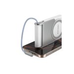 Keephone PB45 Hotta 10.000 mAh 22.5W Dahili Type-C Kablolu 15W Kablosuz Şarj Destekli Standlı PD Magsafe Powerbank - Siyah - Görsel 6