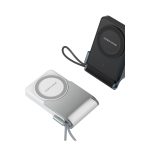 Keephone PB45 Hotta 10.000 mAh 22.5W Dahili Type-C Kablolu 15W Kablosuz Şarj Destekli Standlı PD Magsafe Powerbank - Siyah - Görsel 7