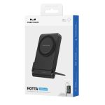 Keephone PB45 Hotta 10.000 mAh 22.5W Dahili Type-C Kablolu 15W Kablosuz Şarj Destekli Standlı PD Magsafe Powerbank - Siyah - Görsel 8