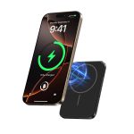 Keephone PB50 Brendy Kevlar 5.000 mAh 20W Type-C ve 15W Kablosuz Şarj Destekli Magsafe Powerbank - Ay Doğumu - Görsel 5