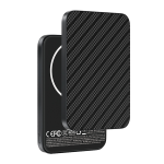 Keephone PB50 Brendy Kevlar 5.000 mAh 20W Type-C ve 15W Kablosuz Şarj Destekli Magsafe Powerbank - Black Robin