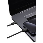 Keephone Pitta 1.2M 27W Örgülü Type-C to Lightning PD Hızlı Şarj Data Kablosu - Siyah - Görsel 4
