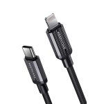 Keephone Pitta 1.2M 27W Örgülü Type-C to Lightning PD Hızlı Şarj Data Kablosu - Titanyum - Görsel 2