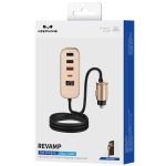 Keephone RevAmp CC14 2 Adet 17W USB 1 Adet 30W USB ve 1 Adet 30W Type-C Çıkışlı PD Hızlı Araç Şarj - Çöl Titanyum - Görsel 5