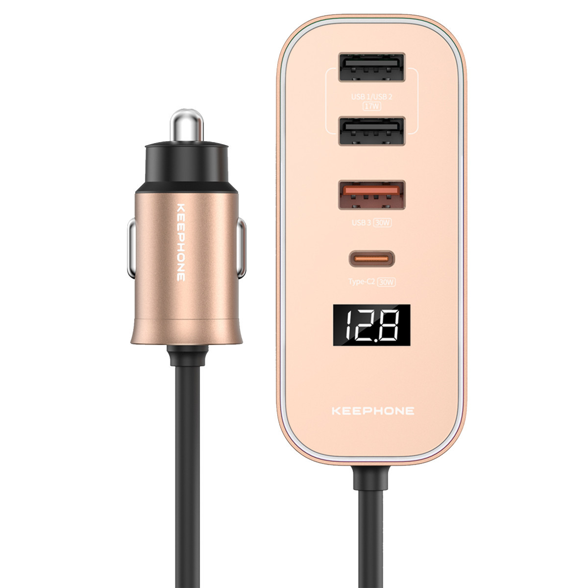 keephone-revamp-cc14-2-adet-17w-usb-1-adet-30w-usb-ve-1-adet-30w-type-c-cikisli-pd-hizli-arac-sarj-col-titanyum-web Keephone RevAmp CC14 2 Adet 17W USB 1 Adet 30W USB ve 1 Adet 30W Type-C Çıkışlı PD Hızlı Araç Şarj - Çöl Titanyum - Görsel 1