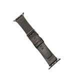 Movenchy Apple Watch 45mm Buff Deri Kordon - Siyah - Görsel 2