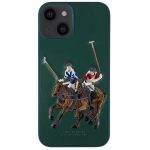 Santa Barbara Polo Racquet Club Apple iPhone 13 Jockey Deri Kapak - Yeşil