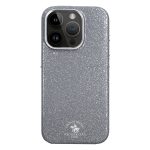 Santa Barbara Polo Racquet Club Apple iPhone 15 Pro Aurora Simli Kapak - Gümüş