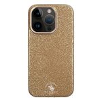 Santa Barbara Polo Racquet Club Apple iPhone 15 Pro Max Aurora Simli Kapak - Gold