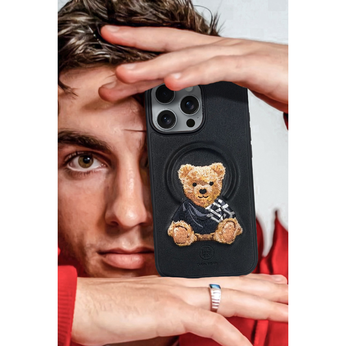 ZuckBear Apple iPhone 16 Everley Magsafe Kapak – Siyah görseli 3