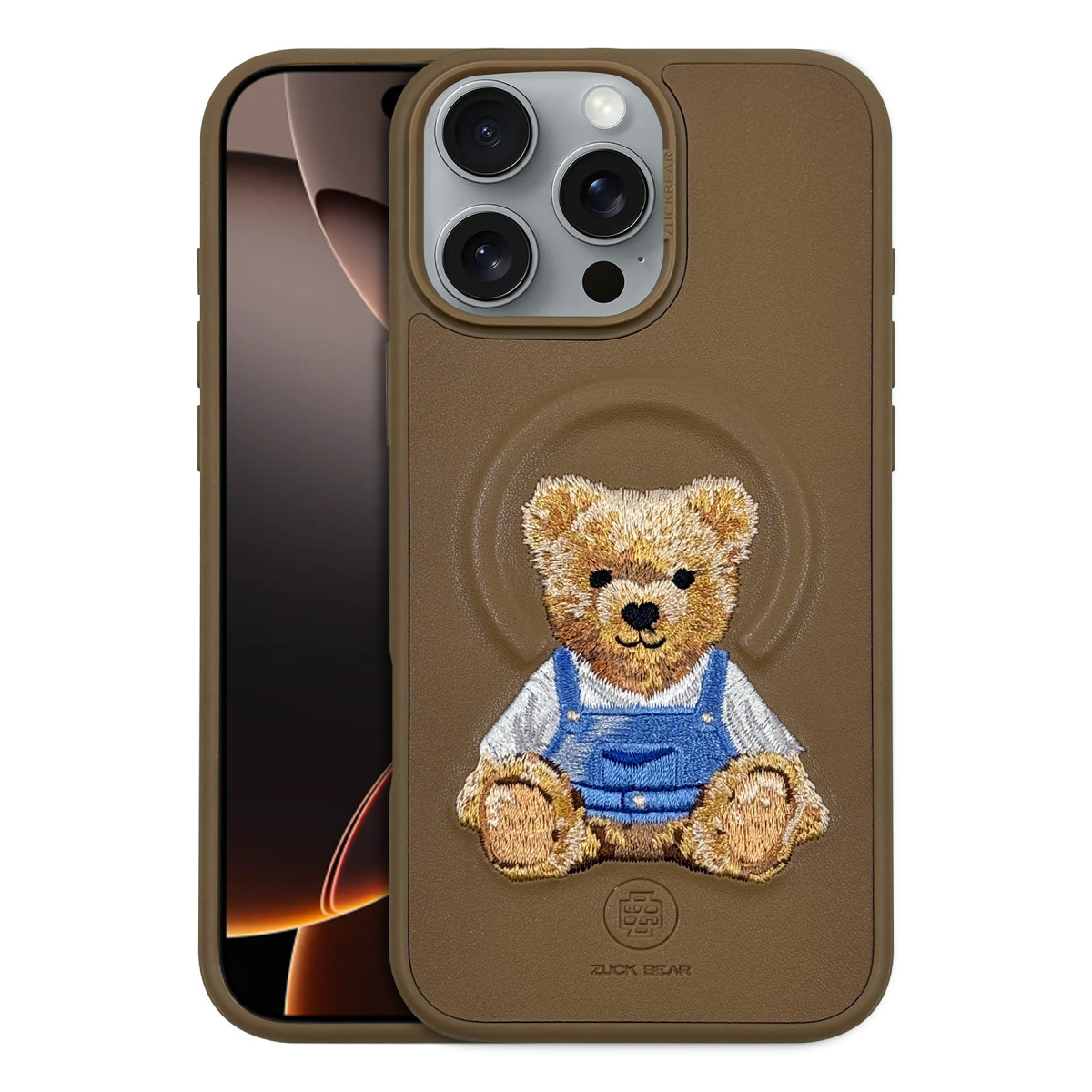 ZuckBear Apple iPhone 16 Pro Everley Magsafe Kapak – Gold görseli 1