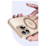 Torras Apple iPhone 16 Pro O Stand Pro Serisi Magsafe Kılıf - Çöl Titanyum - Görsel 5