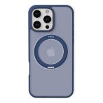 Torras Apple iPhone 16 Pro O Stand Pro Serisi Magsafe Kılıf - Lacivert - Görsel 5