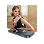 Torras Apple iPhone 16 Pro O Stand Serisi Magsafe Kılıf - Şeffaf - Görsel 6