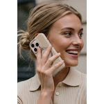 Torras Apple iPhone 16 Pro O Stand Spin Silicone Serisi Magsafe Kılıf - Çöl Titanyum - Görsel 6